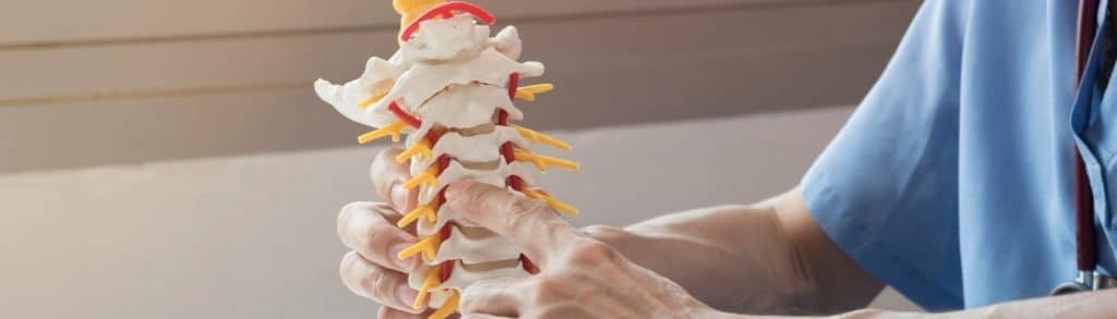 Herniated disc symptoms have many causes usually by a problem with the disc between the vertabrae of the spine.